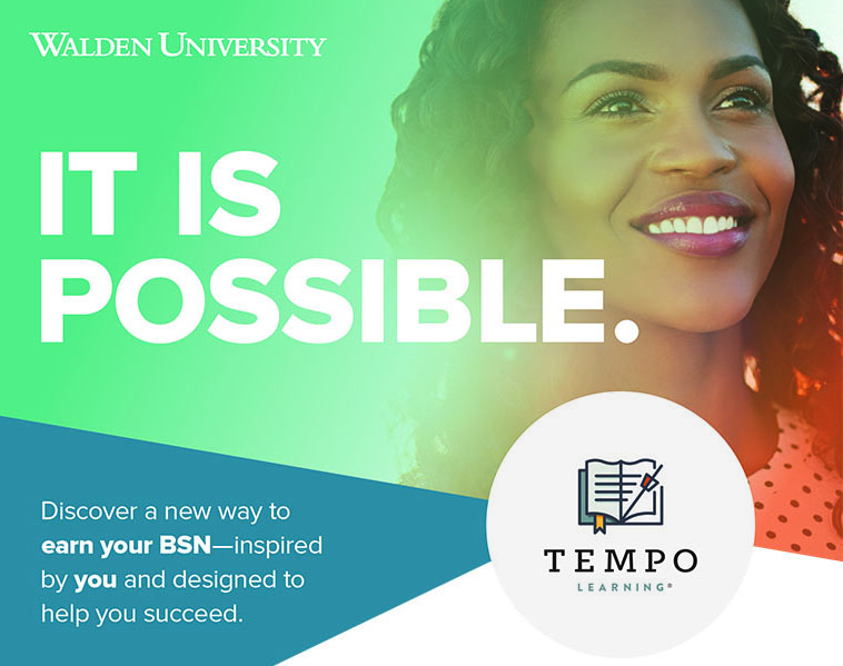 Earn Your BSN with Walden Tempo Learning® Black Nurses Rock Foundation